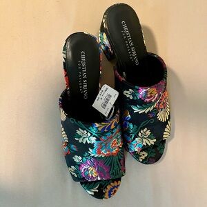 Christian Siriano Women's Floral Mules - Multicolor NWT